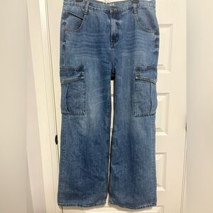 Esqualo Cargo Jeans Size 14